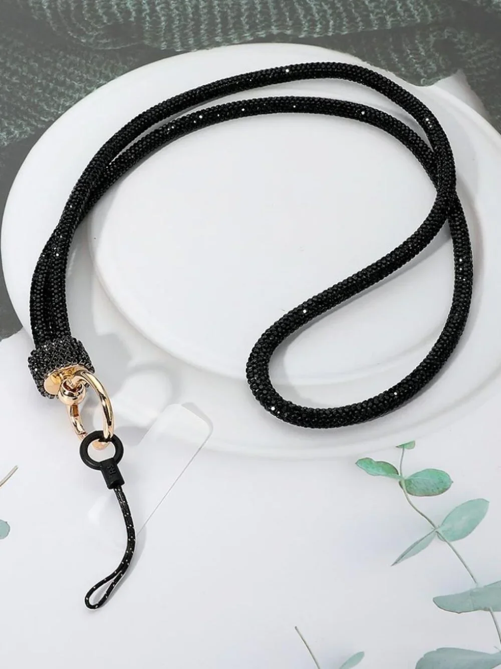Bling Studded Phone Loop Holder Keyring Lanyard